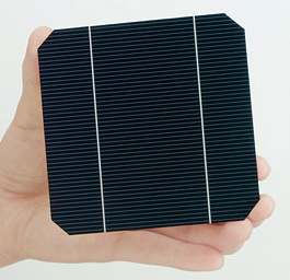 HIT太陽電池のセル画像