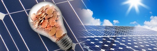 太陽光発電と光熱費のイメージイラスト